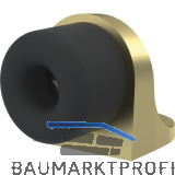 KWS Bodent�rpuffer 2022 � 40 mm, Messing matt