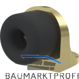 KWS Bodent�rpuffer 2022 � 40 mm, Messing poliert