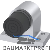 KWS Bodent�rpuffer 2024 gefederter Anschlagpuffer, Aluminium silber lackiert