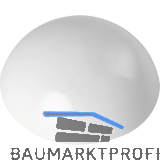 Wandt�rpuffer - � 32 mm, H�he 12 mm, Kunststoff wei�