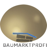 Wandt�rpuffer - � 32 mm, H�he 12 mm, Kunststoff beige