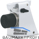 Torhalter 1110 mit Fanghaken und Puffer, H�he 121 mm, Alu silber lackiert