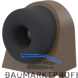 KWS Bodent�rpuffer 2028, 37x48x50mm, Aluminium dunkelbraun eloxiert