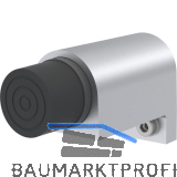 KWS Wandt�rpuffer 2049 gefederter Anschlagpuffer, Aluminium silber lackiert