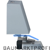 T�rfeststeller 1013 mit Wippe und Gummipuffer, Aluminium silber eloxiert