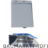 T�rfeststeller 1023 mit Gummipuffer und Kugel, Aluminium silber eloxiert