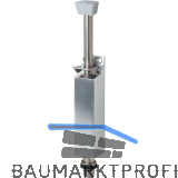 T�rfeststeller 1040 mit Bodenb�chse Hub 60 mm, Aluminium silber lack./ Edelstahl