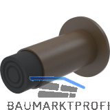 KWS Wandt�rpuffer 2064 gefederter Puffer, L�nge 80 mm, Alu dunkelbraun eloxiert