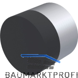 KWS Wandt�rpuffer 2068, � 30 mm, L�nge 25 mm, Aluminium silber eloxiert