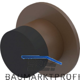 KWS Wandt�rpuffer 2069, � 30 mm, L�nge 28 mm, Aluminium dunkelbraun eloxiert