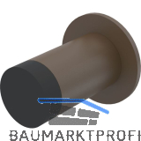 KWS Wandt�rpuffer 2074, � 30 mm, L�nge 60 mm, Aluminium dunkelbraun eloxiert