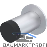 KWS Wandt�rpuffer 2077, � 30 mm, L�nge 120 mm, Aluminium silber eloxiert