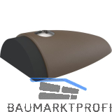 KWS Bodent�rpuffer 2090, 90 x 60 x 25mm, Aluminium dunkelbraun eloxiert
