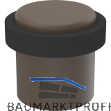 KWS Bodent�rpuffer 2095, � 50 mm, Aluminium dunkelbraun eloxiert