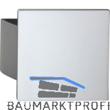 KWS Plattengriff SARAH 150x150x10 mm Alu silber eloxiert/silber eloxiert