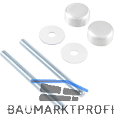 KWS Befestigungszubeh�r S1 - einseitig, M8 x 140, silber eloxiert