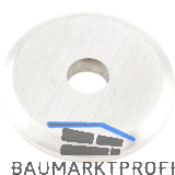 KWS St�tzrosette f. Holz/Glast�ren - � 35mm, silber eloxiert