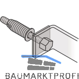 FSB Befestigungszubeh�r T�rgriff einseitig, T�rst�rke 10-30 mm, Stahl verzinkt