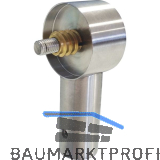 KWS Endst�tze RS - gerade Rundrohr, f�r Holzrohr, 40mm, Edelstahl