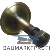 Handlauftr�ger zum Klemmen, Rosetten � 70 mm,Wandabstand 60 mm,Messing patiniert