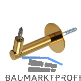 Handlauftr�ger Rosetten � 50 mm, Wandabstand 75 mm, Messing PVD-beschichtet