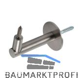 Handlauftr�ger Rosetten � 50 mm, Wandabstand 75 mm, Edelstahl matt