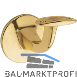 Handlauftr�ger mit gew�lbter Auflage, Wandabstand 65mm, Messing poliert