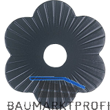 Zierrosette (Pfettenscheibe) � 80x4 mm, Bohr-� 13 mm, schwarz pulverbesch. (B)