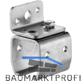 Wandbefestigungsmuffe HELM 101, Loch � 8 mm, M6 x 10, Edelstahl