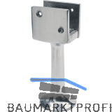 Trennwandst�tze U-f�rmig verstellbar Bodenabstand 100 mm, silber elox.