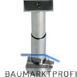 Trennwandst�tze gerade, verstellbar Bodenabstand 100-125 mm, Edelstahl