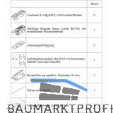 HAWA Junior 100/Z-Pocket Beschlagset Holz 1 Fangstopper Standard/Federpuffer