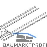 HAWA-Junior 40 Holz Winkelprofil Wandmontage L=2000 mm T�rst�rke bis 42mm silber