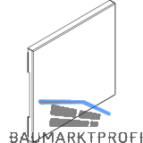 HAWA Toplock Abdeckkappe blind eckig f�r Gegenkasten Kunststoff verchromt matt