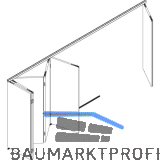 HAWA-Variofold 80/H Grundgarnitur, m. Drehlager und F�hrung