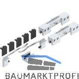 HELM GT-L 80 Beschlagset Glas 8-10,76 mm ohne Laufschiene 80 kg silber eloxiert