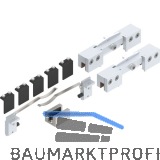 HELM GT-L 80 Beschlagset Glas 8-10,76 mm ohne Laufschiene 80 kg Edelstahl-Effekt