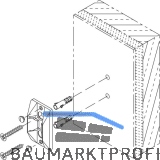 HAWA Zentrierteil Ganzglasschiebet�ren zur Wandmontage grau