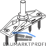 HAWA-Junior 40/Z Zweiwegaufh�ngung mit Tragschraube M8