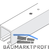 HAWA Junior 120 Laufschiene Deckenmontage L=4000 mm Aluminium farblos eloxiert