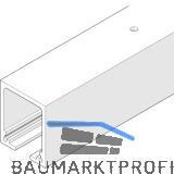 HAWA Junior 160 Laufschiene Deckenmontage L=3000 mm Aluminium farblos eloxiert