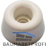 Gummipuffer � 20 mm, H�he 10 mm, Gummi cremewei�