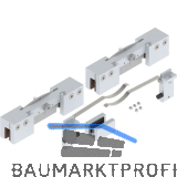 HELM GT-S 150 Beschlagset Glas 8-12,76mm ohne Laufschiene 150kg silber eloxiert