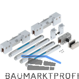 HELM GT-S 150 Beschlagset Glas 8-12,76 mm Einzugsd�mpfung 150kg Edelstahl-Effekt