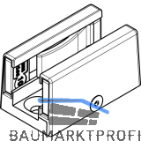 HAWA Junior GP Bodenf�hrung spielfrei 2-teilig Glas 8-12,7 mm Edelstahl-Effekt