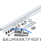 HELM GT-L 50 Beschlagset Glas 8-10 mm L=2000 mm Wand 50 kg Alu silber eloxiert