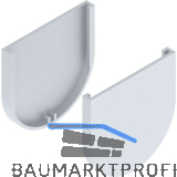 SOLIDO 100 Abdeckkappen-Set Glas Punktbefestigung rund silber