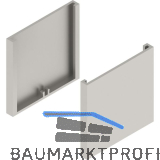 SOLIDO 100 Abdeckkappen-Set Glas Punktbefestigung eckig Edelstahl-Effekt