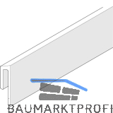 F�hrungsschiene HAWA Frontslide, auf Ma� geschnitten , silber eloxiert