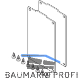 Abdeckung stirnseitig HAWA-Frontslide 60/A,60/matic,f.Deckenbefest. silber elox.